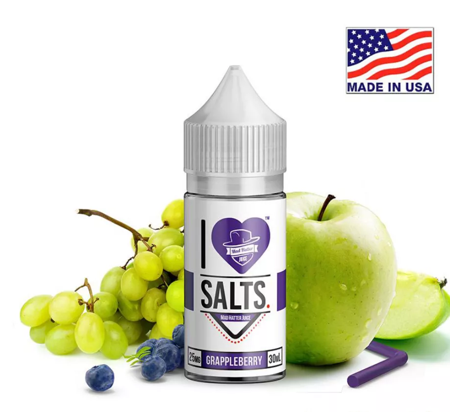 30ml Mad Hatter I Love Salts Grappleberry E-liquid 6.61