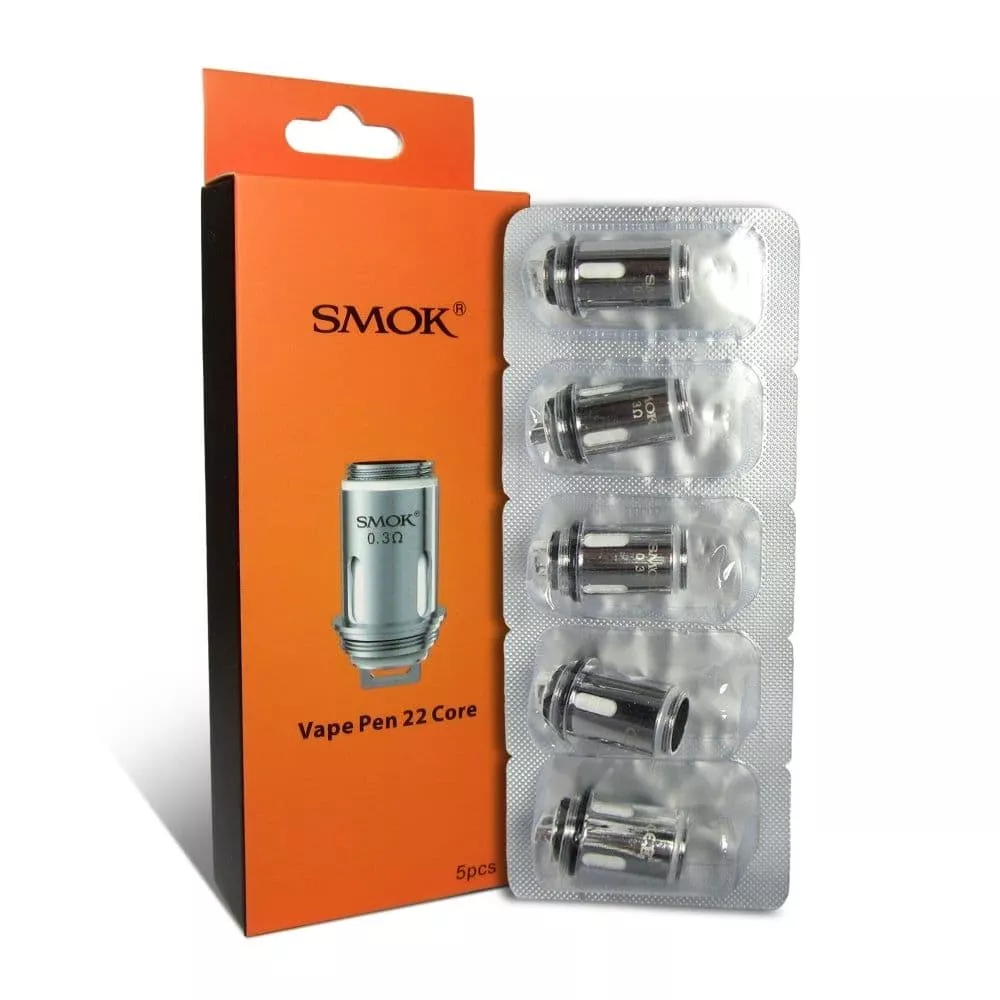 Smok Vape Pen 22 Replacement Coil Dual Core Coil 5pcs- 0.3ohm 8.96