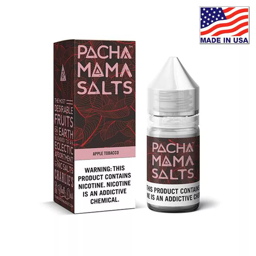 30ml Charlies Chalk Dust Pacha Mama Salts Apple Tobacco E-liquid 9.35