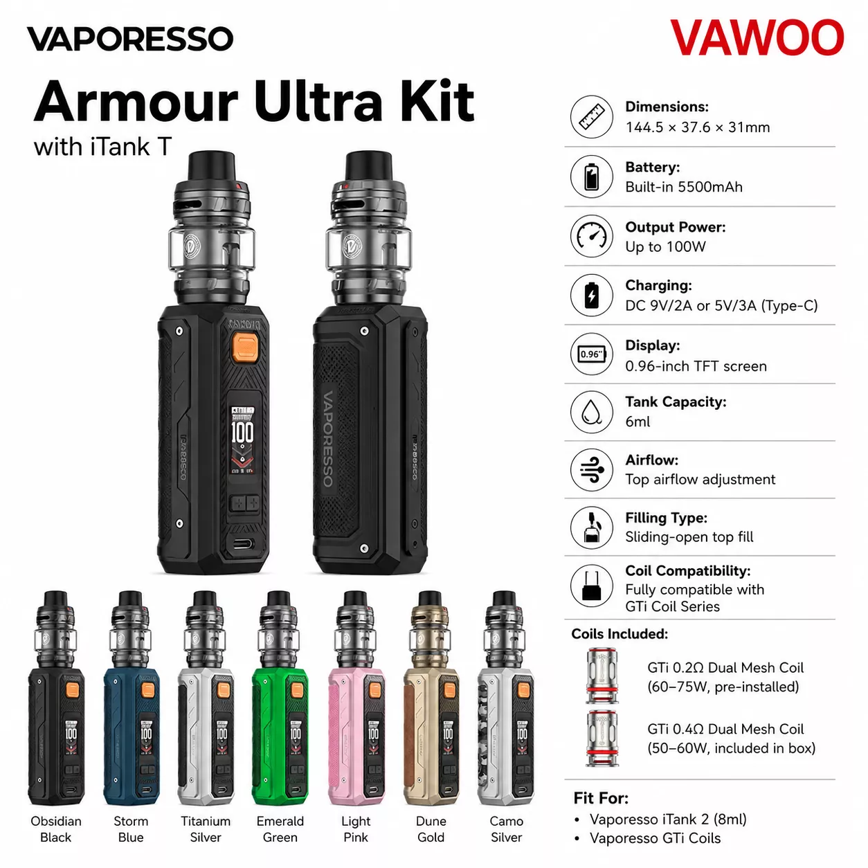 日本最安値でVaporesso Armour Ultra Kit with iTank Tを販売 | 迅速