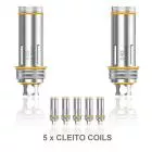 Aspire Cleito Dual Clapton Replacement  Coil Head 0.2ohm/0.27ohm/0.4ohm - 5pcs/pack 12.04