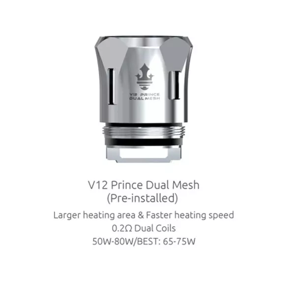 SMOK TFV12 V12 PRINCE TANK REPLACEMENT MESH COILS - 3PCS/PACK 10.98