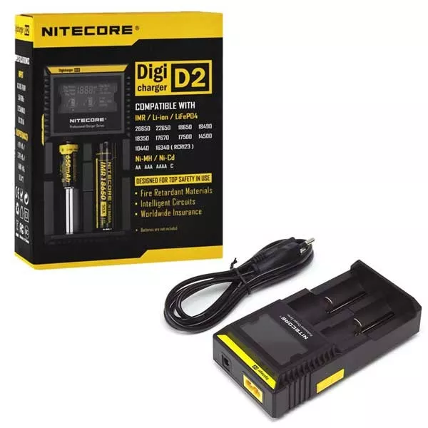 Nitecore D2 Intellicharger Battery Charger EU/US 19.61