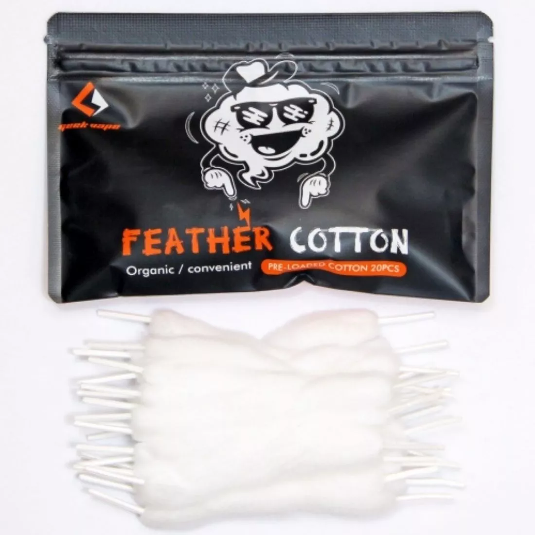 GeekVape Feather Organic Cotton 20pcs/pack 6.31
