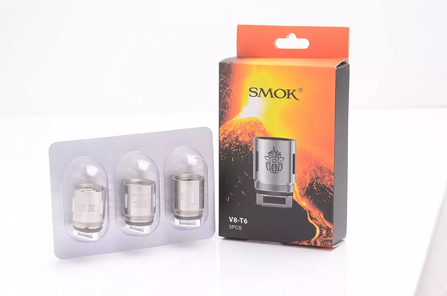 Smok V8-T6 Patented Sextuple Coil Replacement Coil Head for TFV8 Tank 3pcs- 0.2ohm 9.37