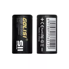 2pcs Golisi S11 IMR 18350 1100mAh 20A Li-ion Rechargeable Battery 9.11
