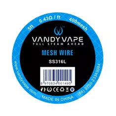 Vandy Vape SS316L Mesh Wire 400mesh 5ft 2.312