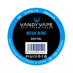 5ft Vandy Vape SS316L Mesh Wire 300mesh 2.7645
