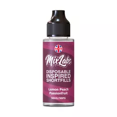 Mix Labs - 100ml Shortfill - Lemon Peach Passionfruit 7.53