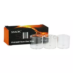 SMOK TFV8 Baby Replacement Pyrex Glass Tube 3pcs 3.28