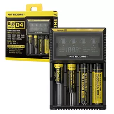Nitecore D4 Digicharger with 4 Channels for Li-ion Battery - UK Plug 31.59