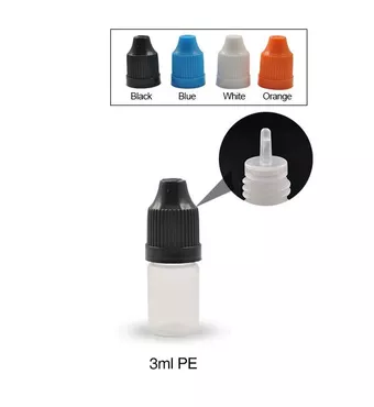 3ml PE Empty Dropper Bottle With Long Tip For E-liquid