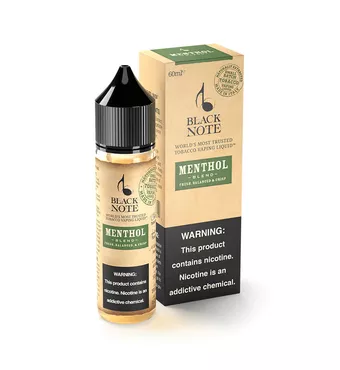 60ml Black Note Menthol Naturally Extracted Tobacco E-liquid