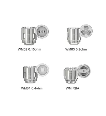 Wismec WM Series Coil Head For Reuleaux RX GEN3 Kit, Gnome Tank, Sinuous Ravage230 Kit, Gnome Evo Tank (5pcs/pack)
