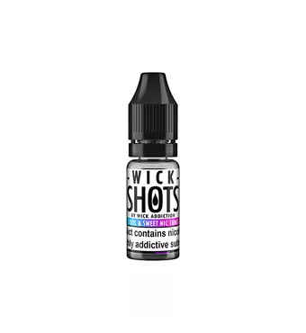 18mg Wick Addiction Wick Shot 10ml Cool & Sweet Nic Shot (70VG-30PG)