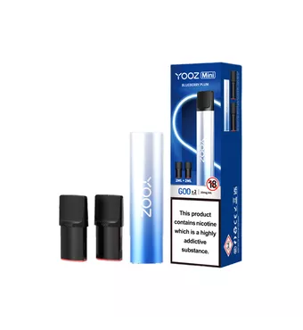 20mg Yooz Mini Rechargeable Device & Vape Pods x2 600 Puffs (BUY 5 GET 1 FREE)