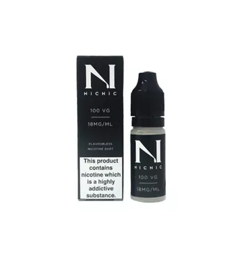 NIC NIC 18mg Nicotine Shot 10ml 100VG