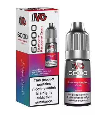 IVG 6000 - Nic Salt - Strawberry Raspberry Crush