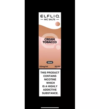 Elf Bar ELFLIQ - Nic Salt - Cream Tobacco