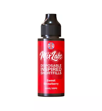 Mix Labs - 100ml Shortfill - Sweet Strawberry