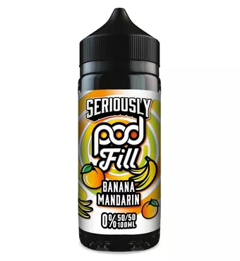 Doozy Vape - Seriously Pod Fill - 100ml - Banana Mandarin