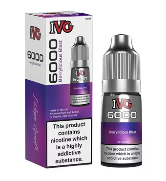 IVG 6000 - Nic Salt - Berrylicious Blast