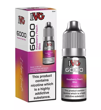 IVG 6000 - Nic Salt - Raspberry Peach Bliss