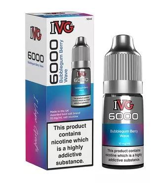 IVG 6000 - Nic Salt - Bubblegum Berry Wave