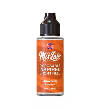 Mix Labs - 100ml Shortfill - Strawberry Banana