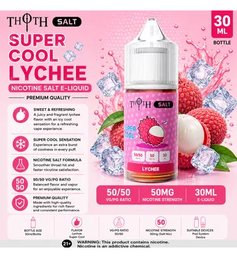 30ml Kumiho THOTH Salt Lychee Super Cool E-liquid