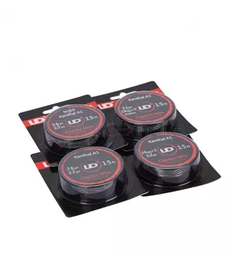 Youde UD 26ga+32ga Clapton Wire Kanthal A1 Wire 15ft-26ga + 32ga
