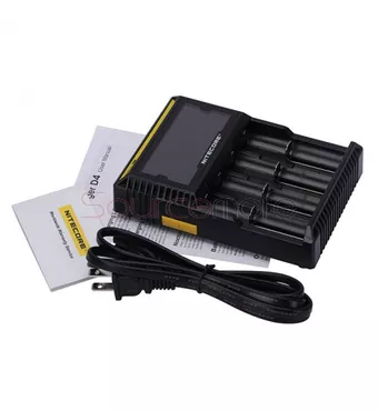 Nitecore D4 Digicharger with 4 Channels for Li-ion Battery - US Plug
