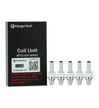 Kanger Single Coil Unit MT32 Coils - 1.8ohm 5pc