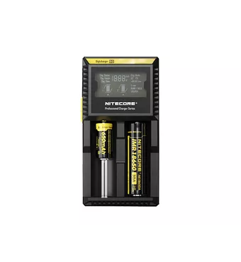 Nitecore D2 Digicharger with 2 Channels for Li-ion Battery - UK Plug